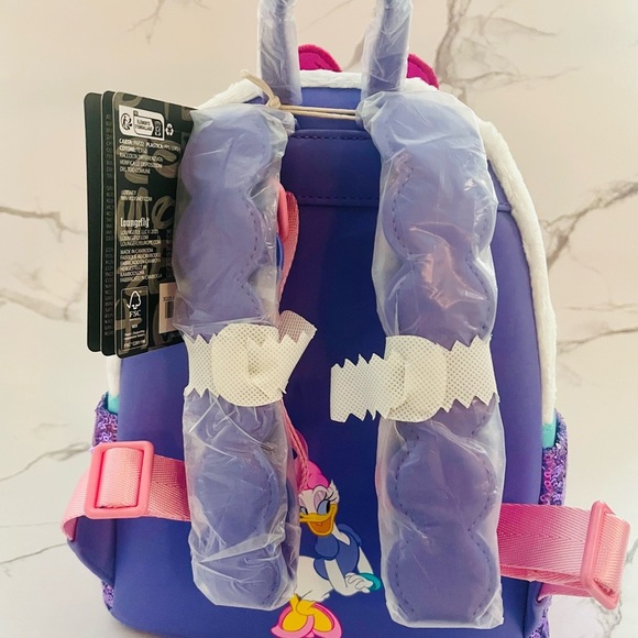 NWT- Daisy Duck 85th Anniversary Plush Mini Backpack - Picture 3 of 10